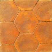 esagono rosso anticato