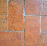 pavimento in tavella carteggiata rossa