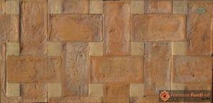 stuoia lavata rossa con tozzetto giallo