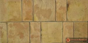 tavella quadra e rettangolare gialla lavata