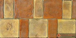 tavella quadra e rettangolare rossa e gialla