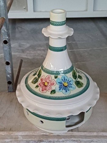 Stufa scaldamani dec fiori verde